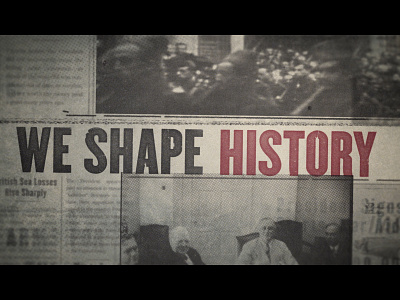 KPMD History after effects archive design duncan elms historic history kpmg mandella mograph motion graphics newspaper wwii