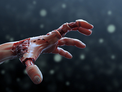 Skin and Flesh 3d 3d art keyshot render zbrush