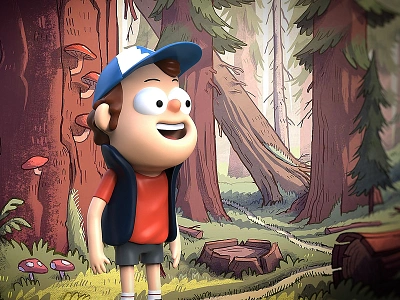 Dipper model 3d 3d art character keyshot modeling sculpt zbrush