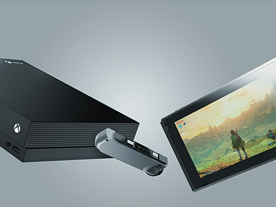 Xbox X and Nintendo Switch 3d 3d art keyshot maya modeling product product modeling product render render