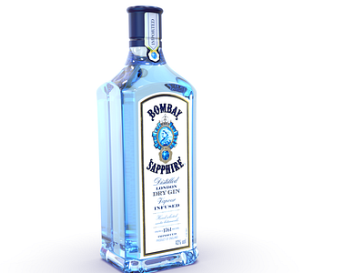 Bombay Sapphire 3d