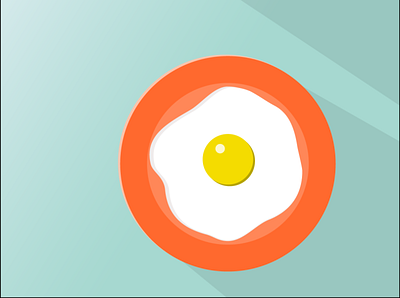 Breakfast Egg adobe illustrator breakfast egg illustrator vectorart