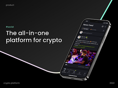 Crypto social platform app