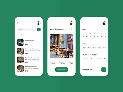 Book a table Reservation App Concept