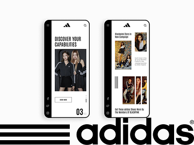 Adidas promo blackPink design concept