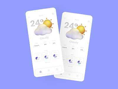 Weather App Concept | molvin.design 3d app design figma figmadesign minimal typography ui ux vector