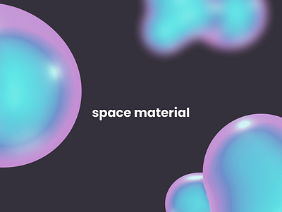 space material. 3d branding design figma figmadesign graphic design illustration minimal typography vector