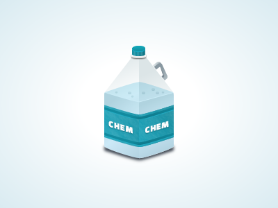 Chem Bottle blue bottle chem chemical detail green light blue plastic water