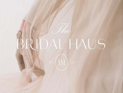 The Bridal Haus branding bridal shop design flat graphic design logo logo design minimal wedding