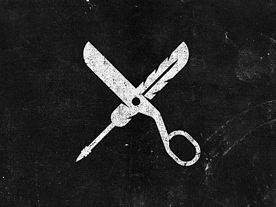 S design icon logo logotype scissors texture