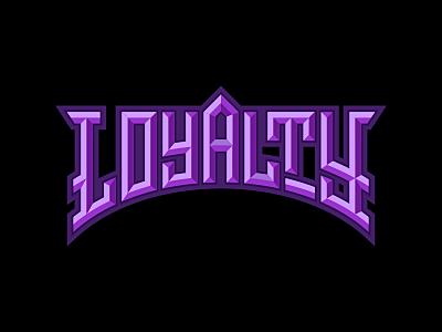 Loyalty custom font logo print tshirt