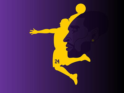 Kobe 24 art basketball branding design illustration kobe kobebryant lakers logo logotype losangeles mamba nba