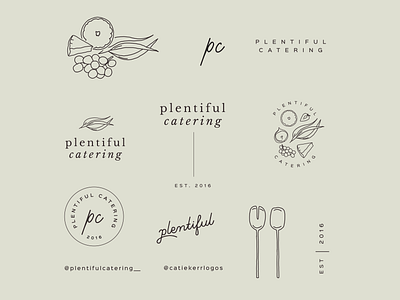 Plentiful Catering brand design branding branding and identity clean design design flat graphicdesign graphicdesigner handdrawn handdrawn logo illustrated logo illustrator logo logo design logodesign logodesigner logodesignersclub