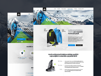 Adidas Broad Peak – Case study adidas behance case study mountains photo product shapes simple ui web