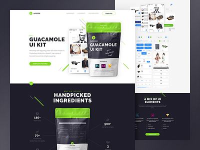 Guacamole UI kit adobe xd app avocode free freebie guacamole icons ios sketch ui ui kit ux