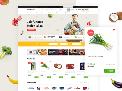 Kolonial tender concept delivery food grocery kolonial online shopping service shop ui web white