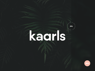 Kaarls brand brand branding dark furniture identity interior interior design kaarls logomark minimal typography