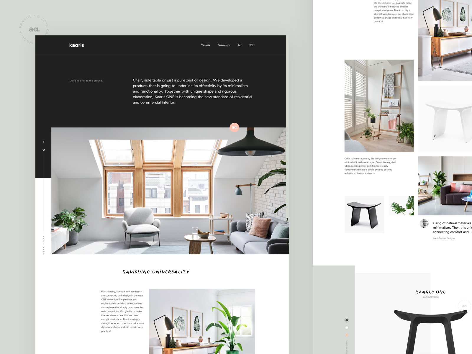 Kaarls website by Michael Čečetka on Dribbble