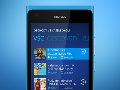 Extra vyhody Windows Phone app app blue metro nokia simple voucher windows phone