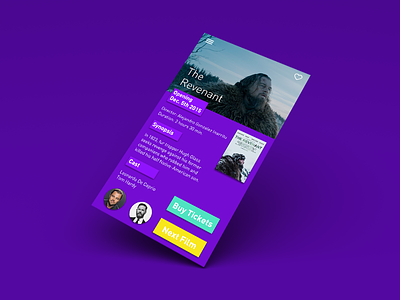 Movie App Page app color design product purple sketch ui