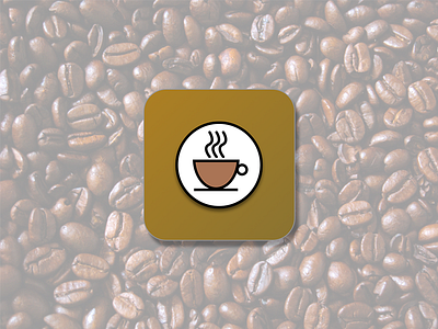 IOS Icon 005 005 brown coffee dailyui icon sketch ui