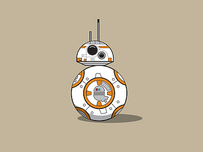 BB8 bb8 droids illustration orange robot starwars vector