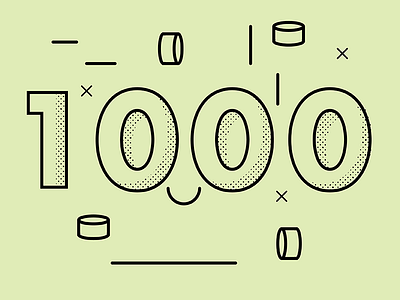1000 1000 color green instagram shapes thick lines