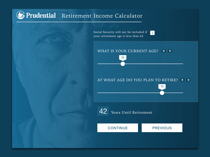 prudential retirement income calculator mobile app iphone