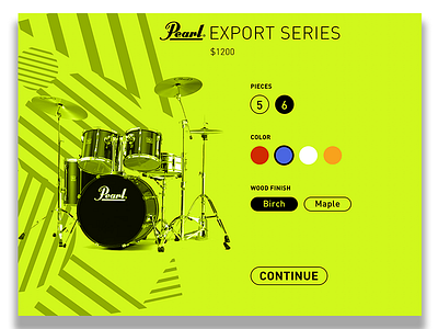 033 Customize Product 033 customize dailyui drums green product ui ux yellow