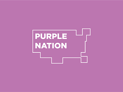 Purple Nation Logo america branding logo politics purple visualidentity