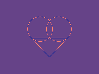 Valentines color minimal pink purple shapes valentine