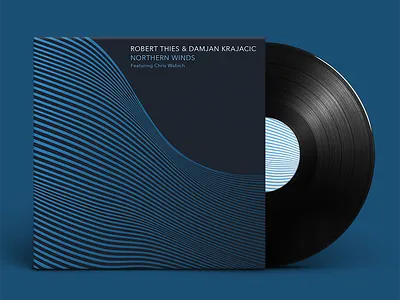 Northern Winds Album Cover albumcover blue color minimal music record typography winds