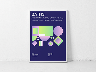 Music Poster 005 color geometry gradient layout minimal minimalism music poster typography