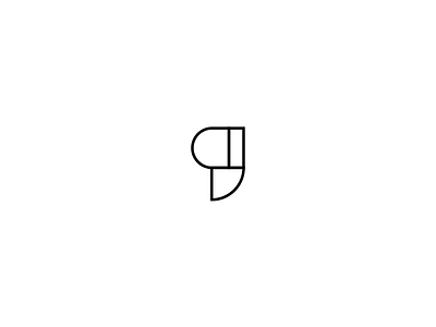 Gasp Logo architecture black logo logomark minimal shapes simple space white