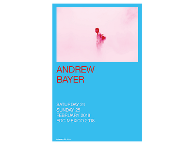 Gig Poster blue color layout minimal minimalism pink poster posters red