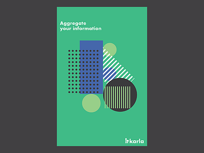 Brand Poster blue brand color geometry green logo minimal minimalism poster posters shapes