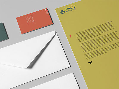 Athan's Stationery color geometry green logo logomark logos minimalism mountain shape stationery symbol