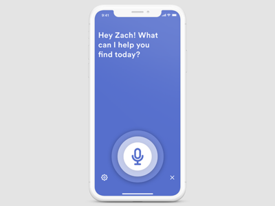 Daily UI 022 blue chat dailyui design fun minimal search typography ui ux vector voice search
