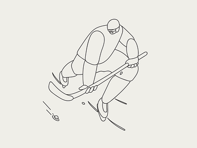 UFO characterdesign characters clean creative design drawing flat hockey illustration line art minimal minimal outline characters outline sport vector