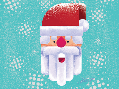 Santa Clause - Flat Design Textured