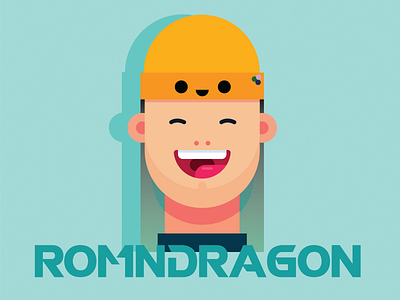 Romndragon adobe design digital art flat illustration illustrator vector