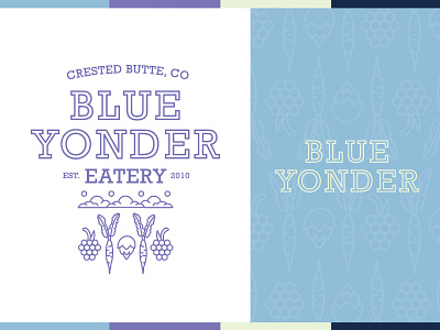 Blue Yonder Eatery - Logo branding design food icon identity illustration logo modern pattern restaurant vector