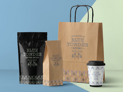 Blue Yonder Eatery - Products brand branding clean design icon illustration logo modern packaging vector
