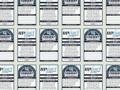 Un/Pact - Promo Cards brand branding business card clean design leave behind modern promotion storytelling vector