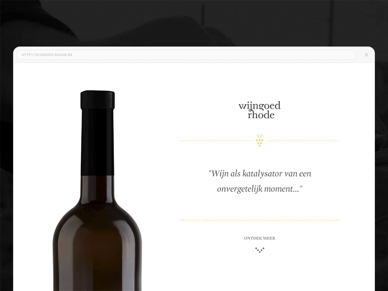 Wijngoed Rhode Website