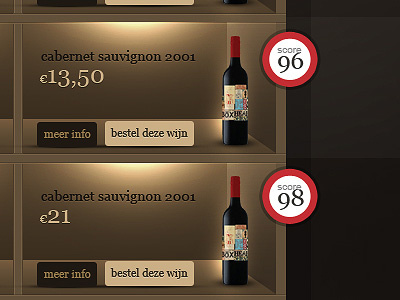 Wine-shop design ui wine