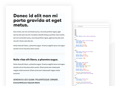 Vertical rhythm in typograhy code css minimal sass typo typography
