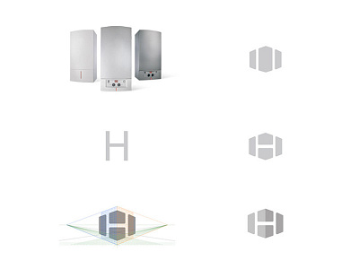 Heizen Logo Inspiration boiler design emblem heizen hidden letters inspiration logo