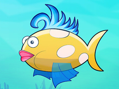 Fun Fish fishes game art toon