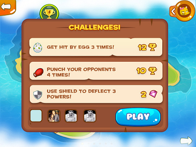 Challenges Screen Tiny Run